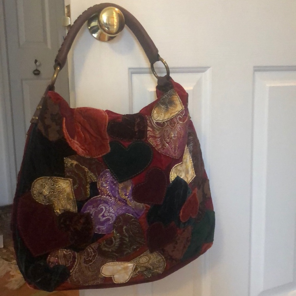Lucky Brand Patchwork Heart Bag